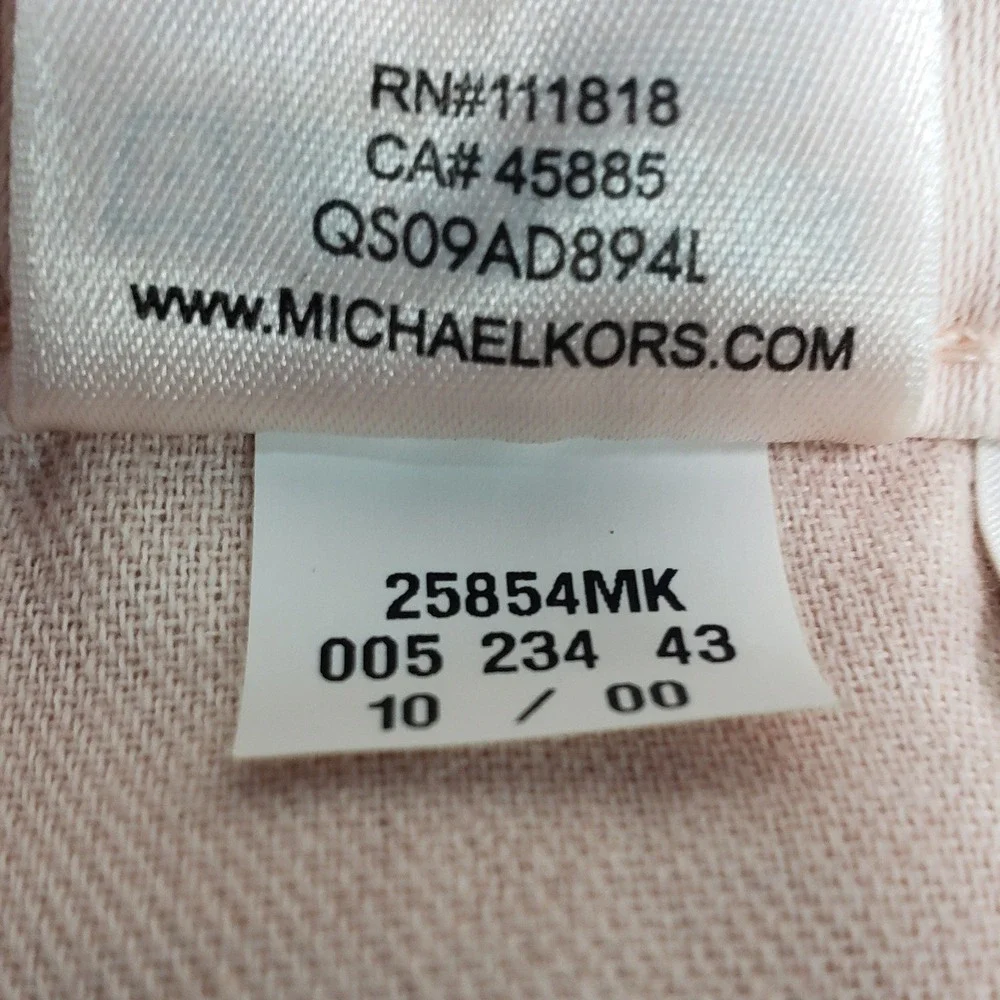 Michael Kors Women Izzy Skinny Jeans Size 10 Pink Mid-Rise QS09AD894L‎